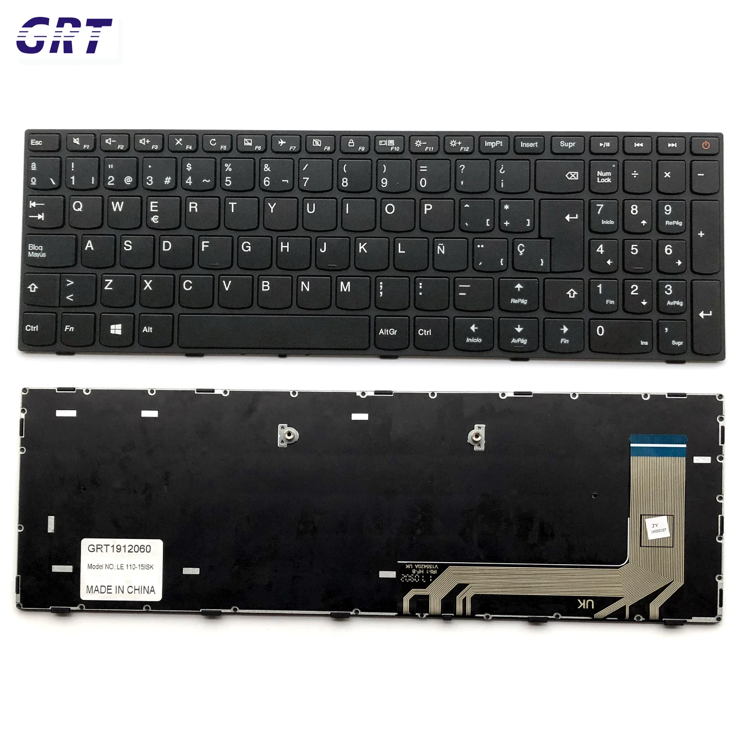 OEM SP Layout Notebook Keyboard For Lenovo Ideapad 110-15ISK 110-17ACL 110-17IKB 110-17ISK PK131NTA00 Keyboard Good Quality