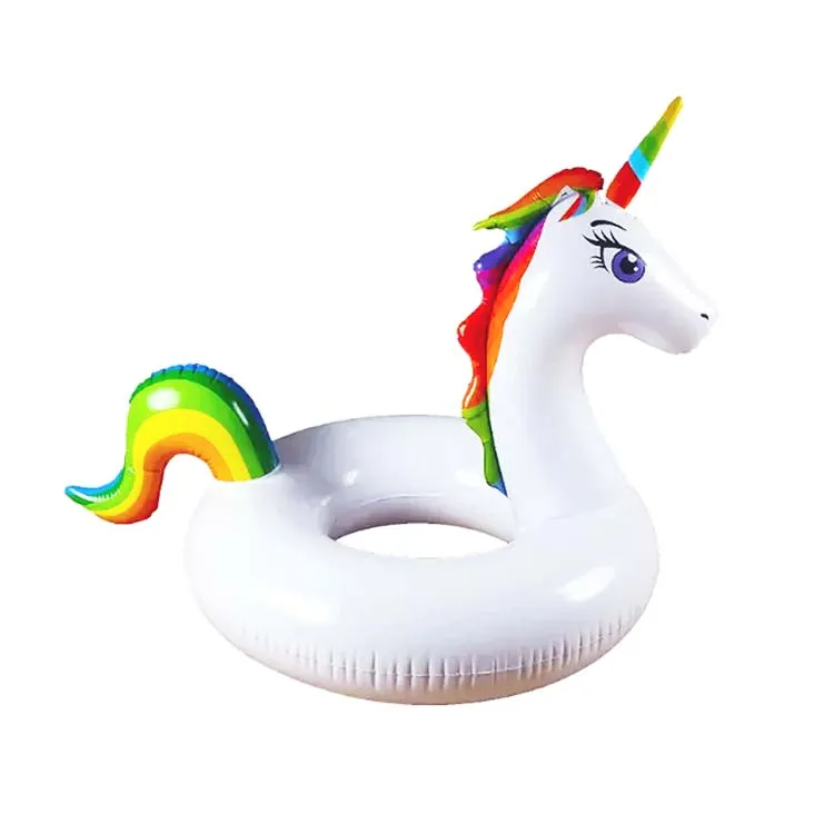 Unicorn Inflatable Swim Ring Seat,  Unicorn Swim Float for Kids Toddlers,Swimming Rings