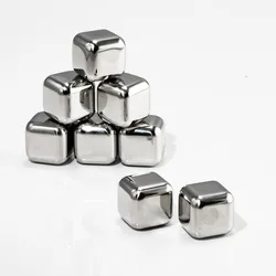 Customized logo metal reusable whiskey stone cooler wine chiller stick set ice cube gift set