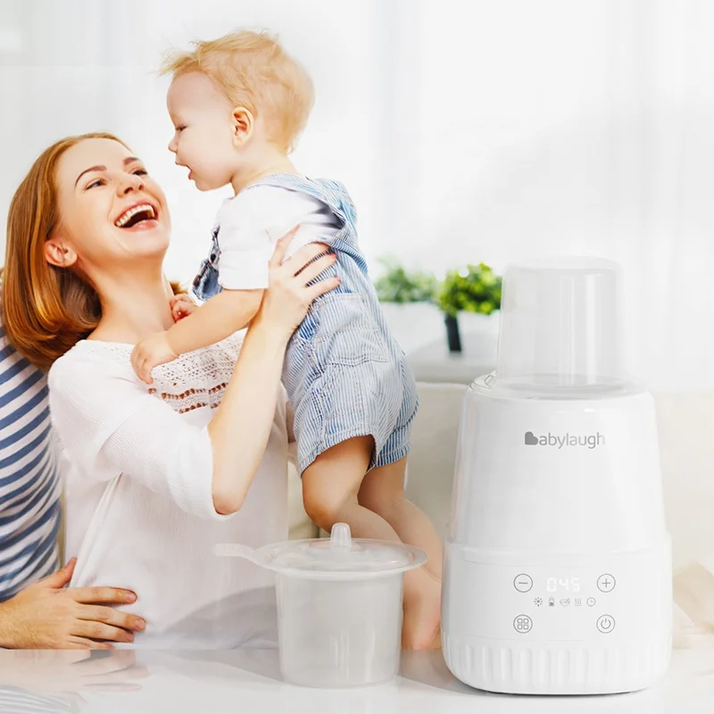 Babylaugh Portable Baby Bottle Warmers Formula Dispenser and Steam Sterilizer for Milk Powder and Baby Bottle Milk