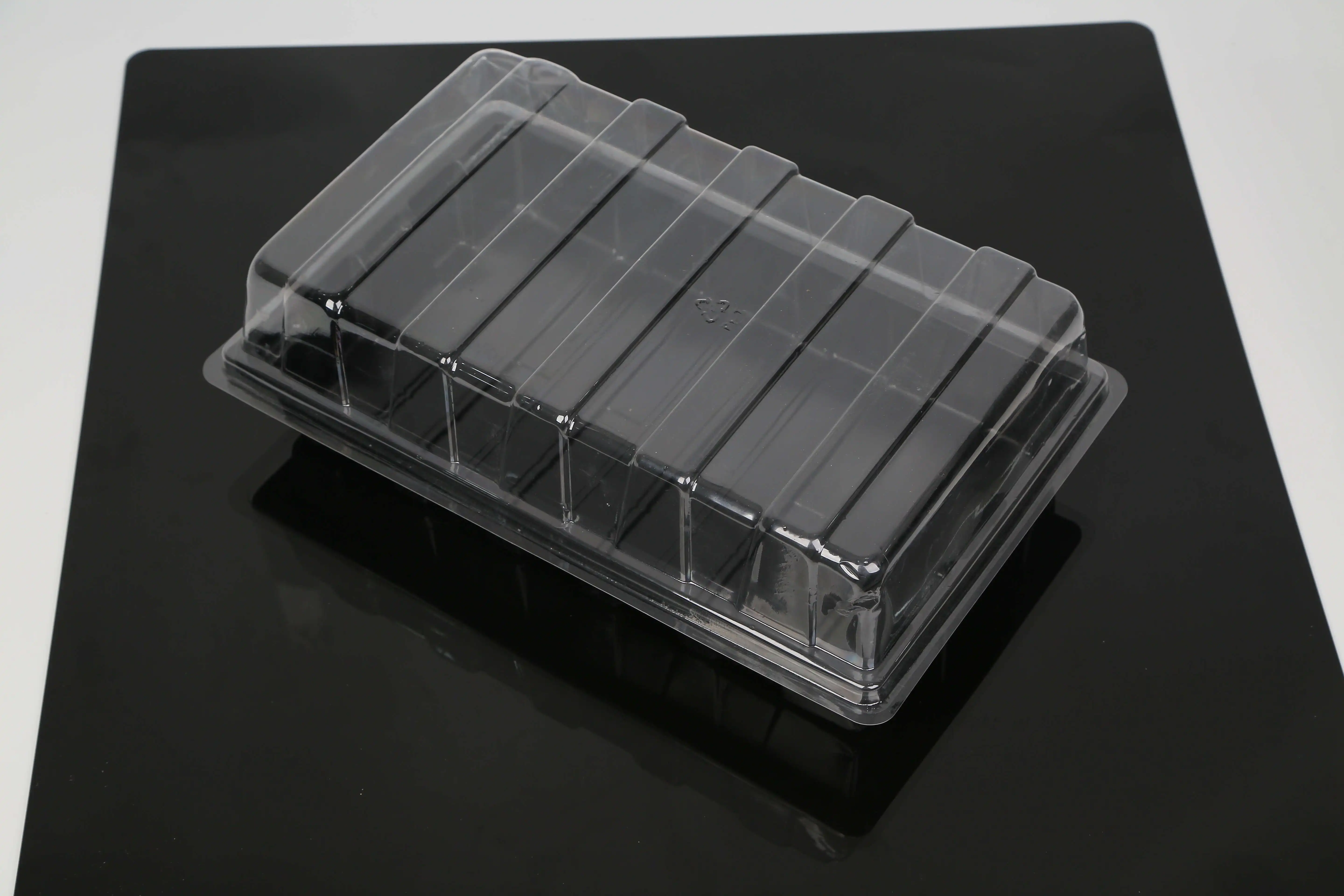 China Manufacturer New Product Seed Starter Tray Biodegradable Holder Black Plant Grow Tray