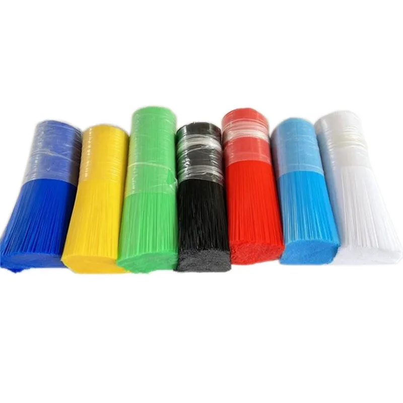 Large quantities of industrial brush silk black and white PP nylon silk custom color brush