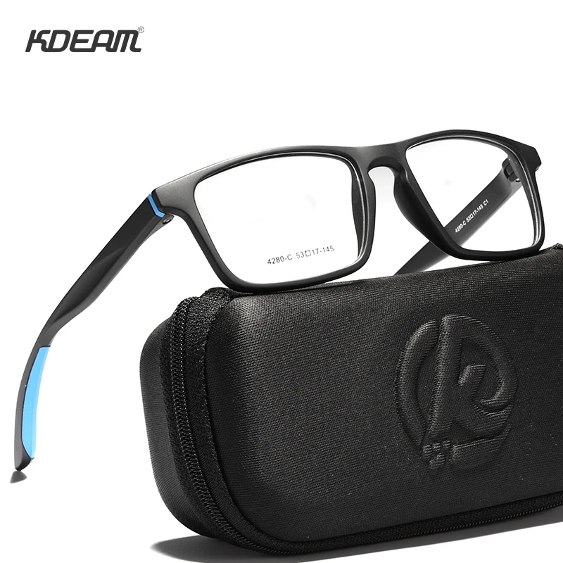2019 KDEAM High Quality Advanced Plain Naked Glasses with Optical TR90 Frame Support Custom Prescription Myopic Reading Eyewear
