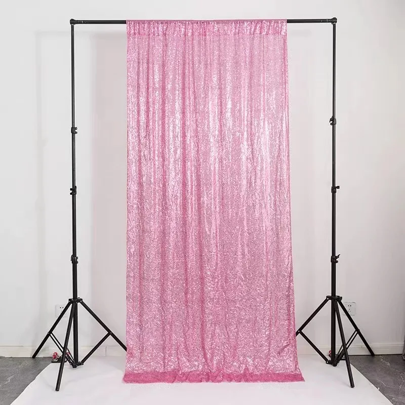 Wholesale Sequin Polyester Shiny Wedding Backdrop Drapes String Curtain