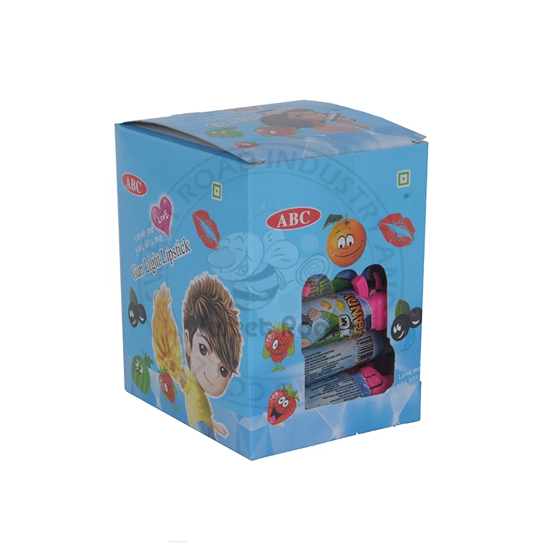 Multi-Colored Gun Shaped Lipstick Hard Toy Candy