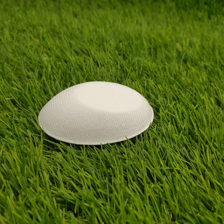 Eco Friendly Bagasse Chicken Egg Shape Sauce Dishes