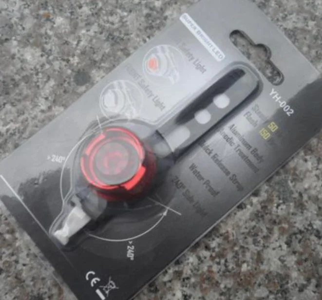 Waterproof Aluminum Alloy MTB Cycle Lamp Hybrid Road Safety red Rear Bike light LED Bicycle Tail light with Quick Release