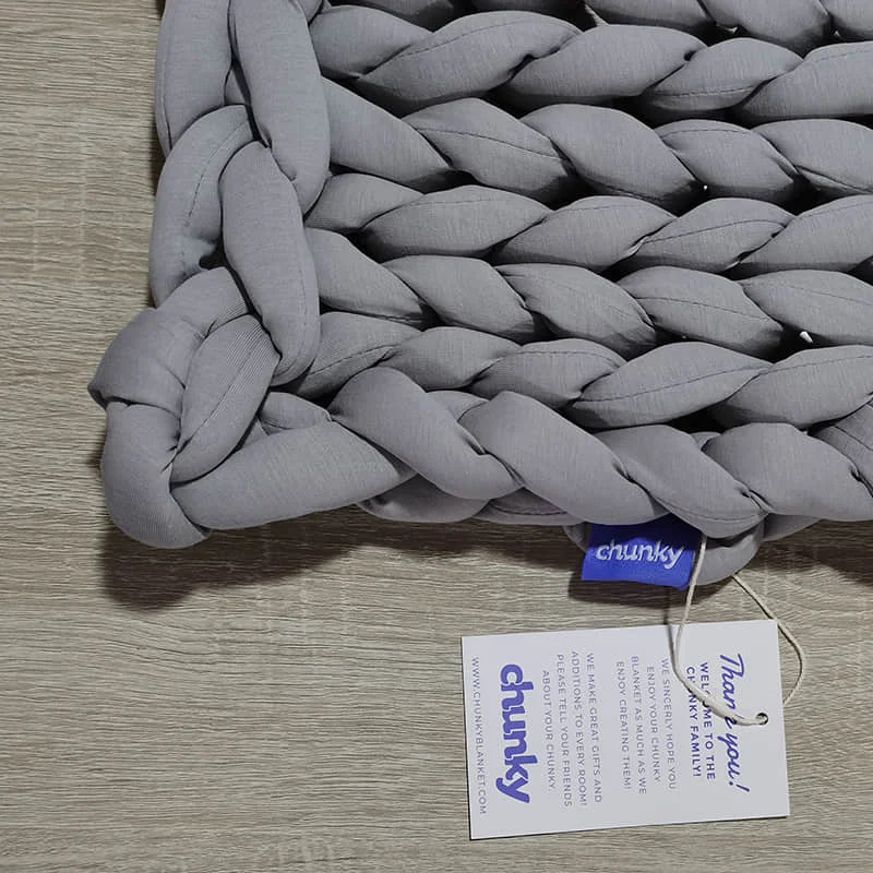 Super Soft Luxury Microfiber Fiber Minky Chunky Yarn Weighted Blanket