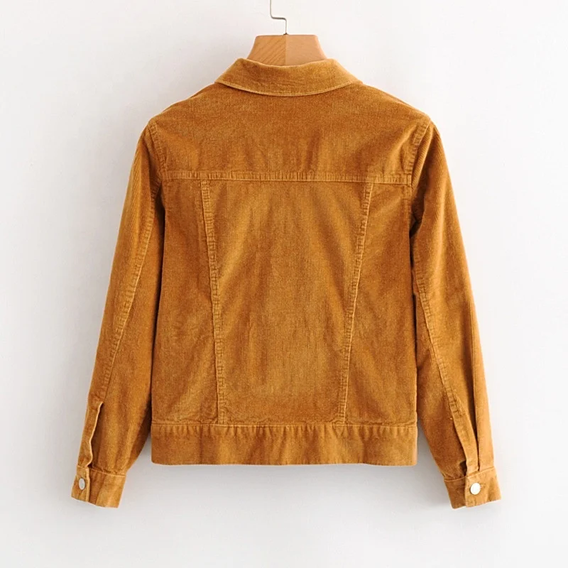 OEM Custom Wholesale Mens Corduroy Trucker Jacket Mens Overalls Vintage Cordoroy Coat