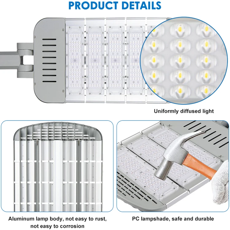 High Quality Streetlight Park Garden Highway Ip65 Waterproof 50w 100w 150w 200w 250w 300w Outdoor Led Street Light