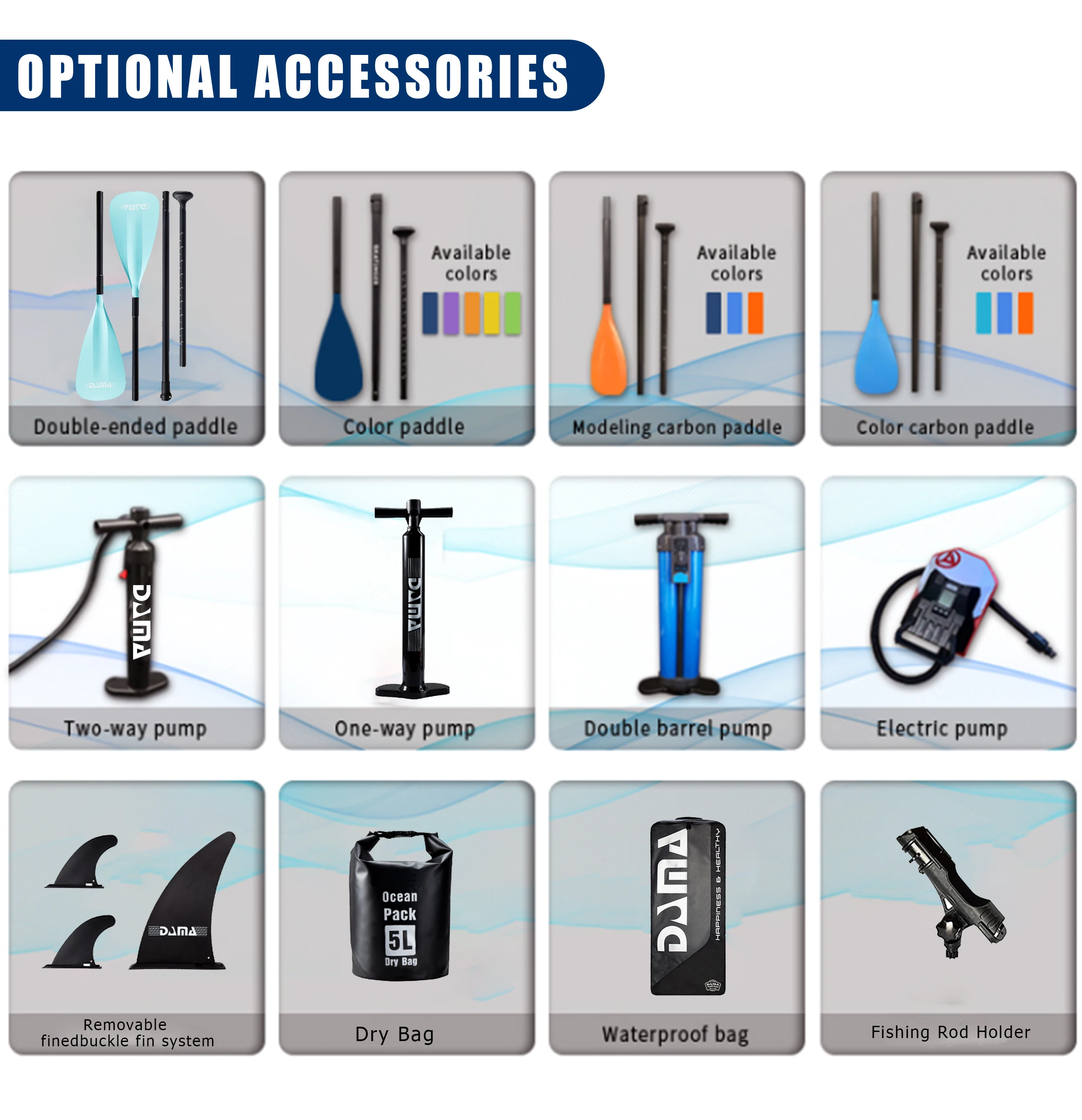 DAMA China Manufacturer Foldable Full Drop Stitch Single Seater Inflatable Fishing Kayak