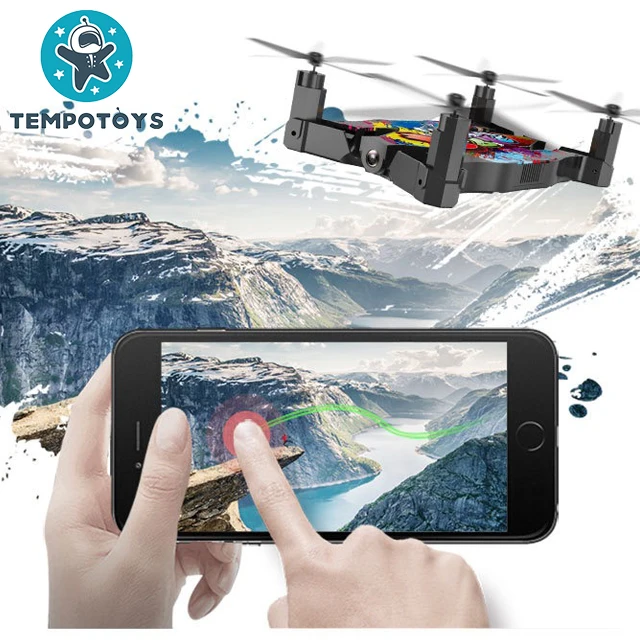 Tempo Toys Flying Toy Graffiti Rc Helicopter Remote Control Drones Toys With HD WIFI Camera