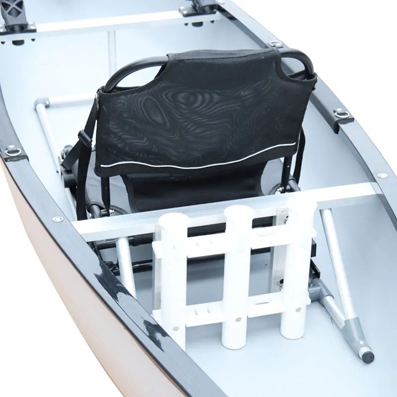 Hot Sale 12ft 83cm width 1 person absorbing plastics canoe  Canadian Canoe for fishing recreation