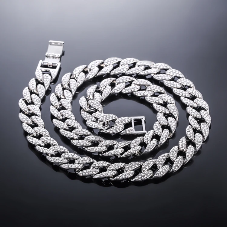 Hot sell Stock High quality LOGO Customize necklaces gold 18k chain initial cuban