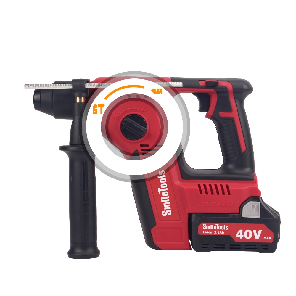 Good Quality 40V Cordless Electric Drill Set With Impact Two Batteries Plastic Box Li-Ion Cordless Hammer Drill