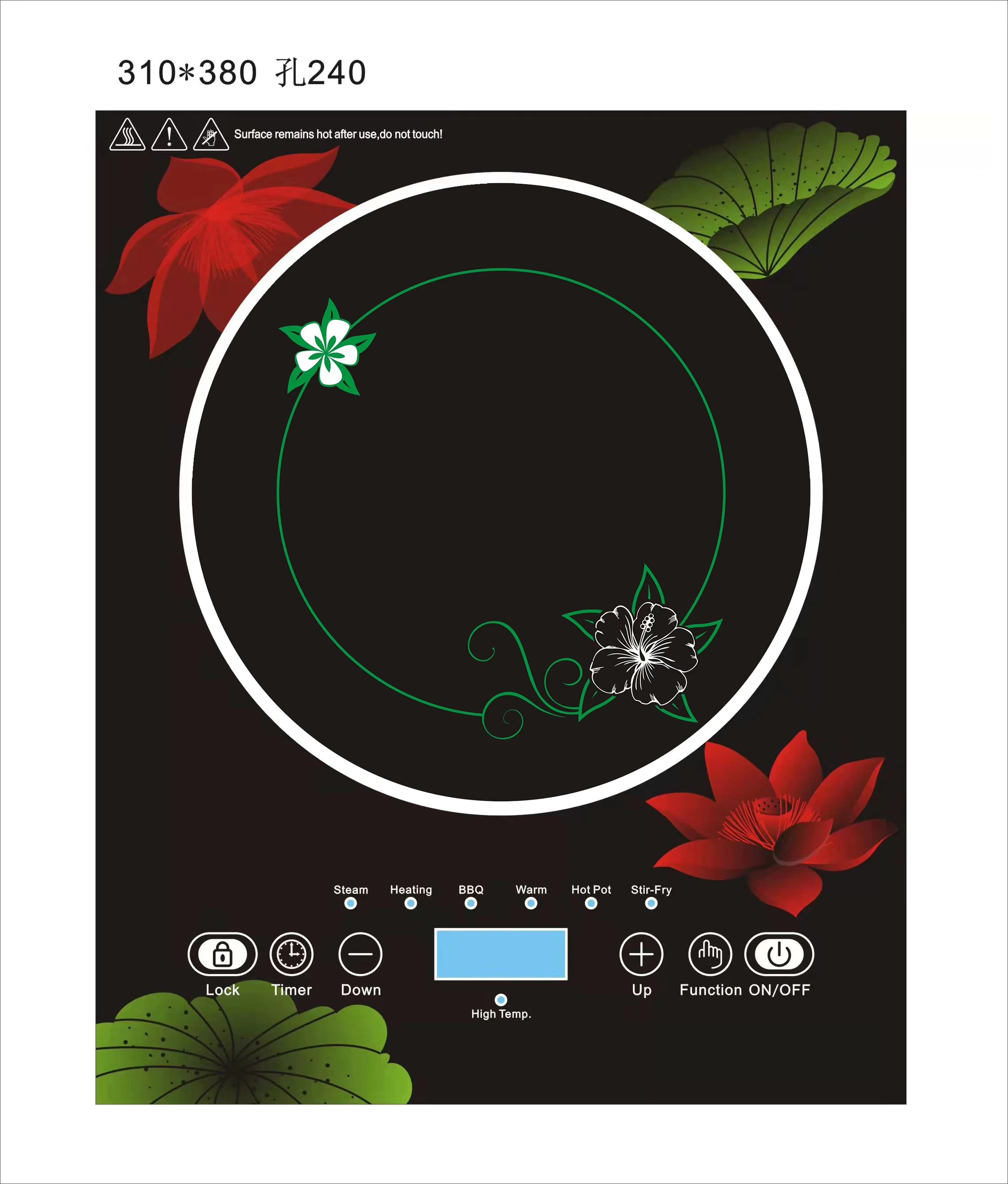 Voice function OEM  Ailipu Ai Li Pu AILIPU induction cooker popular in Turkey kitchen appliance/ electric stove 2200W ALP12