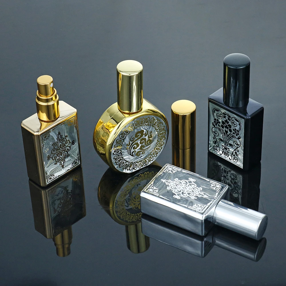 10ml 15ml 20ml Luxury Custom Essential Oil Glass Roller Bottles Gold Body Massage Oil Glass Spray Arabic Perfume Oil Bottle