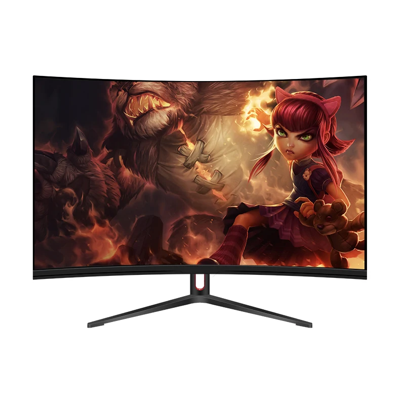 Curve Monitor Wholesale Price 4K Display Screen Computer 2K 144Hz 24 27 32 Inch Monitor