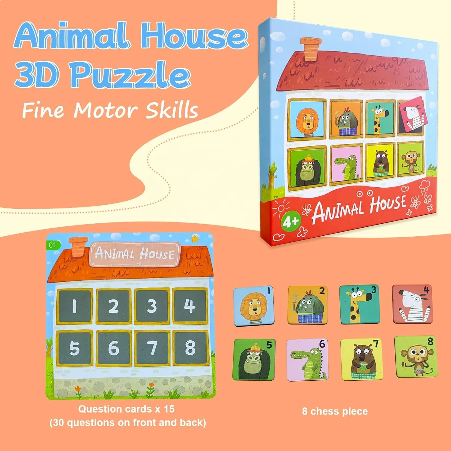 Adena Montessori Busy Book для малышей Дошкольное обучение обучающая игрушка
