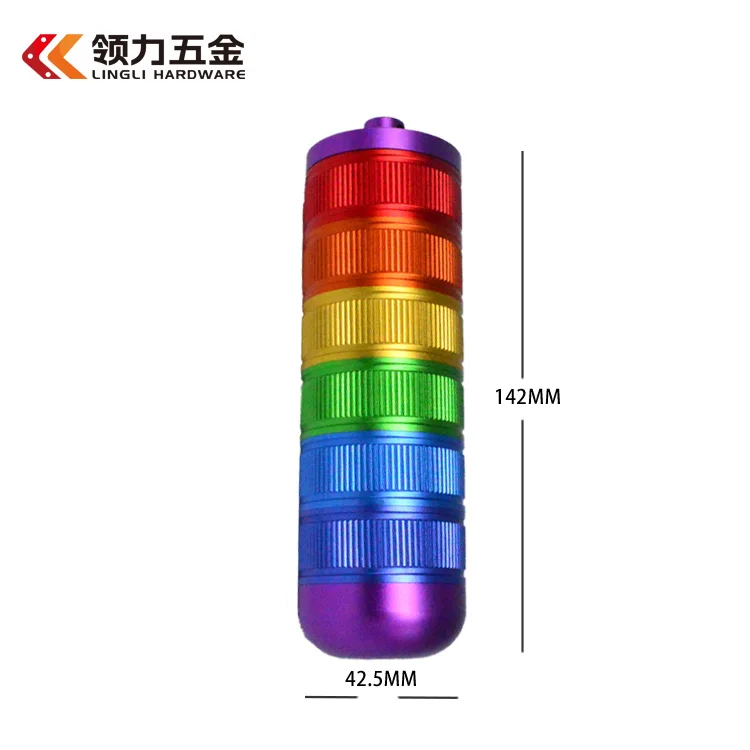 2024 New Launch Portable Travel Stackable Aluminum Alloy Pill Box Waterproof Home Storage & Organization Device