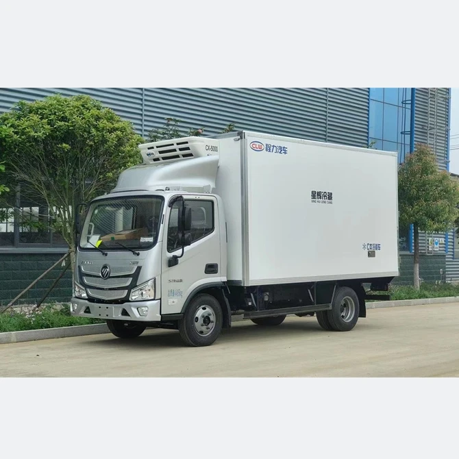 FOTON 6 wheels 5 Tons Refrigerator Truck Freezer Truck Refrigerated Van Truck for Sale