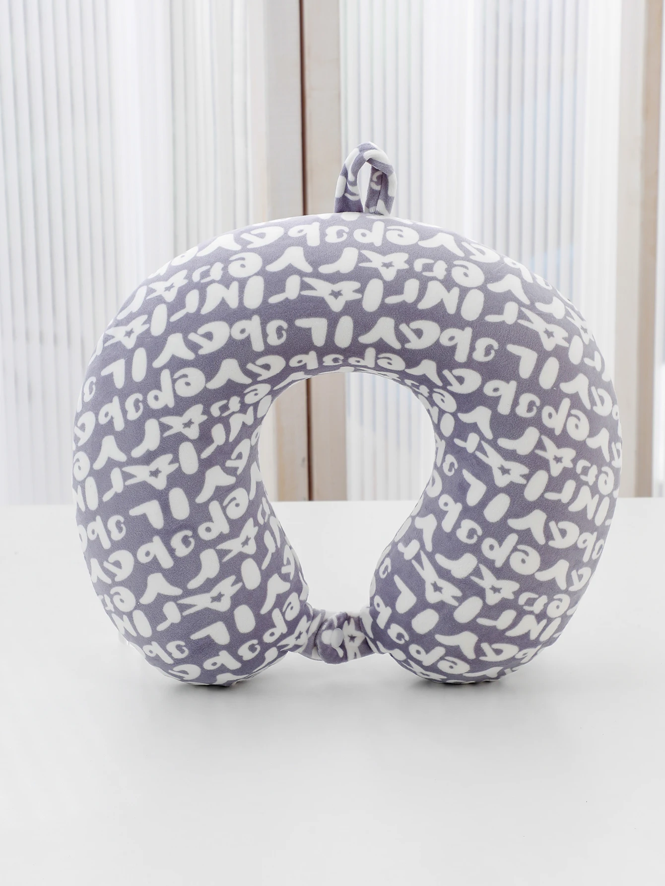 Customizable Portable U-Shaped Travel Pillow Slow Rebound Memory Foam Ergonomic Breathable Soft Neck Warping Support Wearable