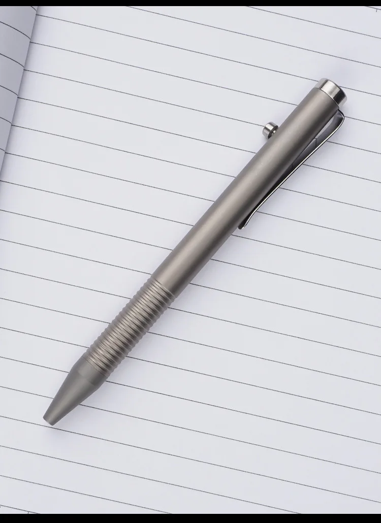 Multifunctional Gun Bolt Titanium Alloy Tactical Pen Portable Self-Defense Outdoor Edc Ballpoint Pens Custom Logo