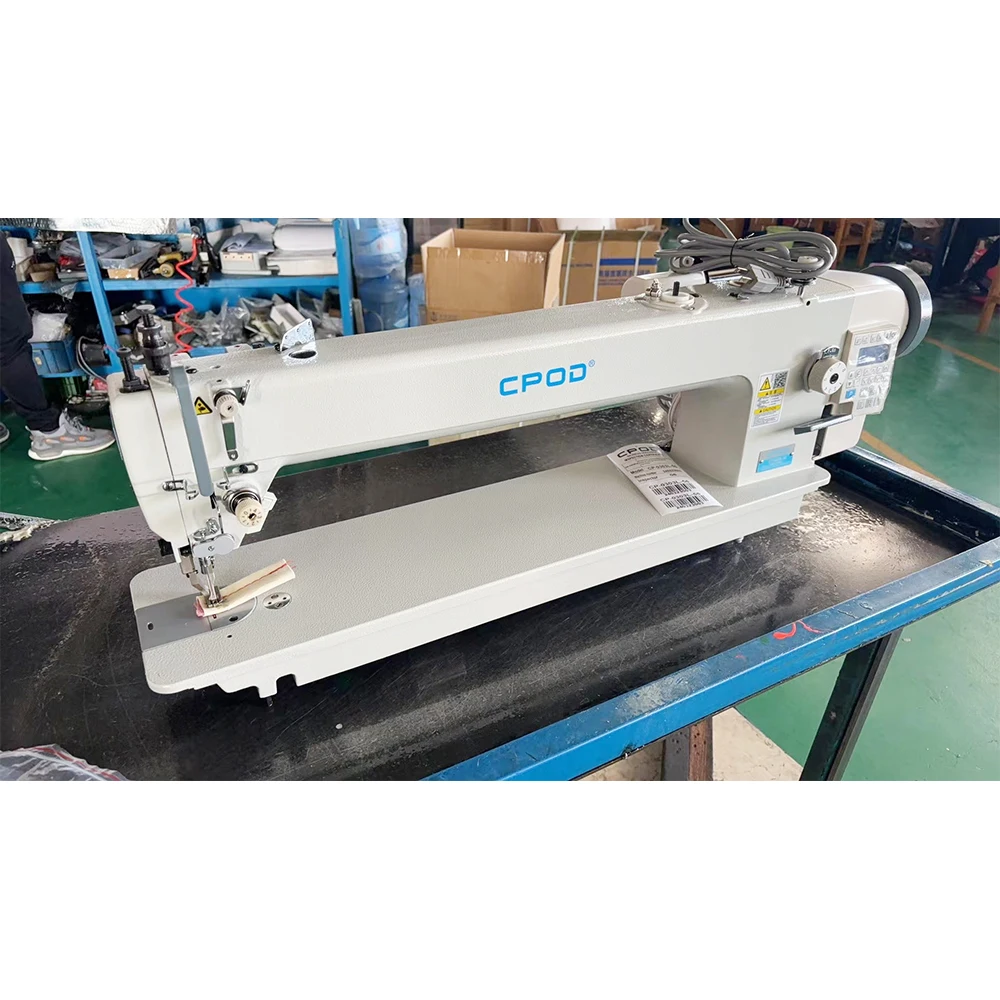 QK-0303L-56  industrial automatic heavy duty top and bottom feed long arm walking foot sewing machine