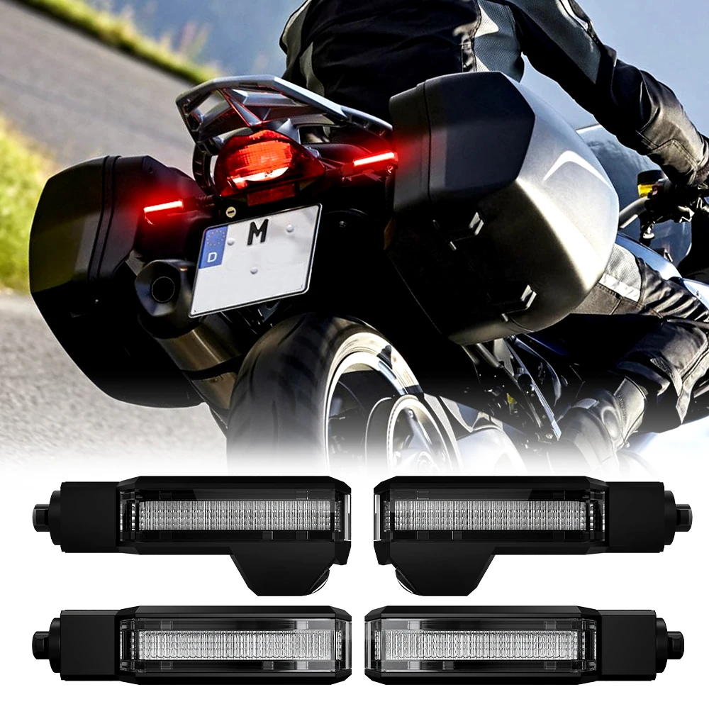 Double Side Flowing Motorcycle LED Turn Signal Light Dynamic Flashing Blinker Turn Signal Led Indicator Blinker Lights