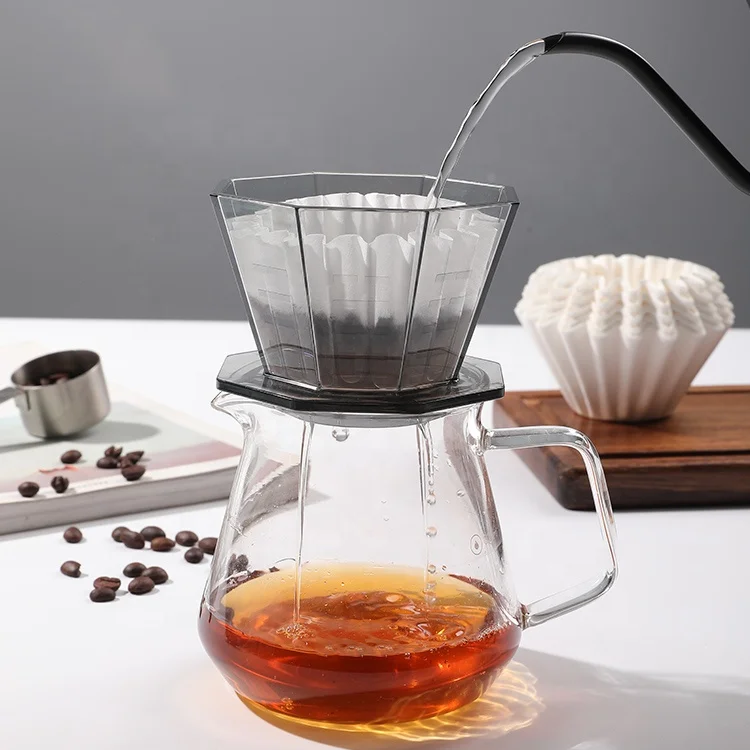 Arriart Filter Cup Cone Pour Over Coffee Dripper Funnel Hand Pour Cup Drip Manual Coffee Maker Coffee Filter Cup