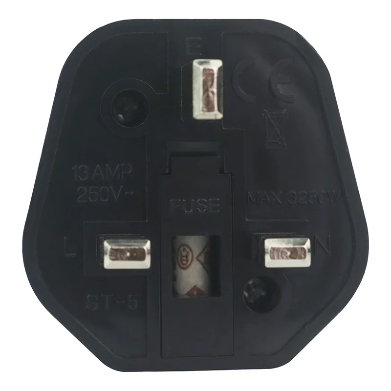 Factory Hot Sell  EU to UK Electronic Plug  Adapter 100V-250V 13 amp Electrical plugs and sockets UK type I travel converter