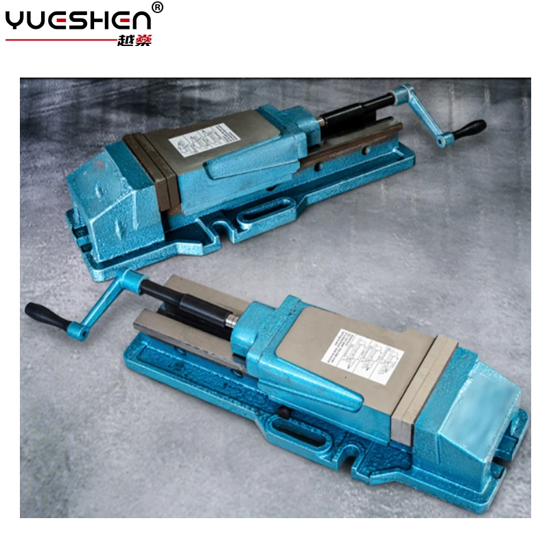 YUESHEN 6 Inch Cnc Flat Pliers Built-In Hydraulic Milling Machine Strong Hydraulic Clamp Vise