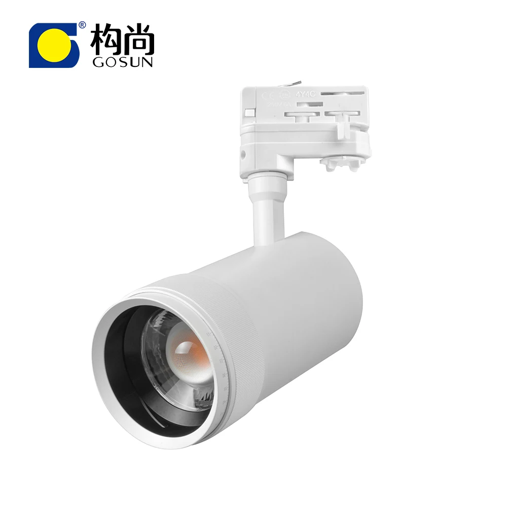 shenzhen led track light factories gosun Built-in spotlights zoomable track light