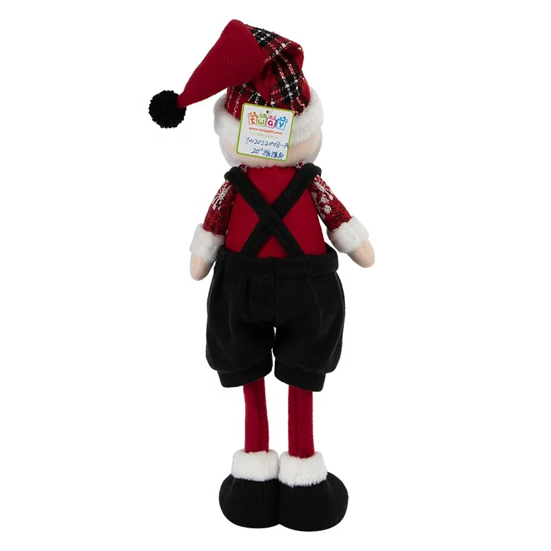
Holiday Christmas Xmas Snow Winter Indoor Plush Decoration Swing Dancing 20 inch Santa and Snowman Gift 