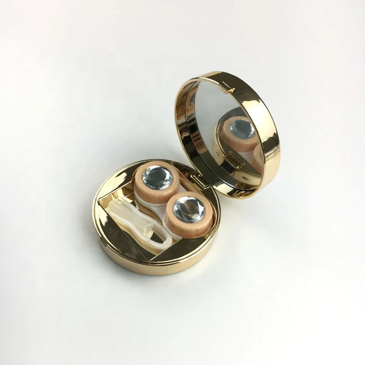 Diamond Topgrade Round Eyekan contact lens case Accept small quantity BLH-065B