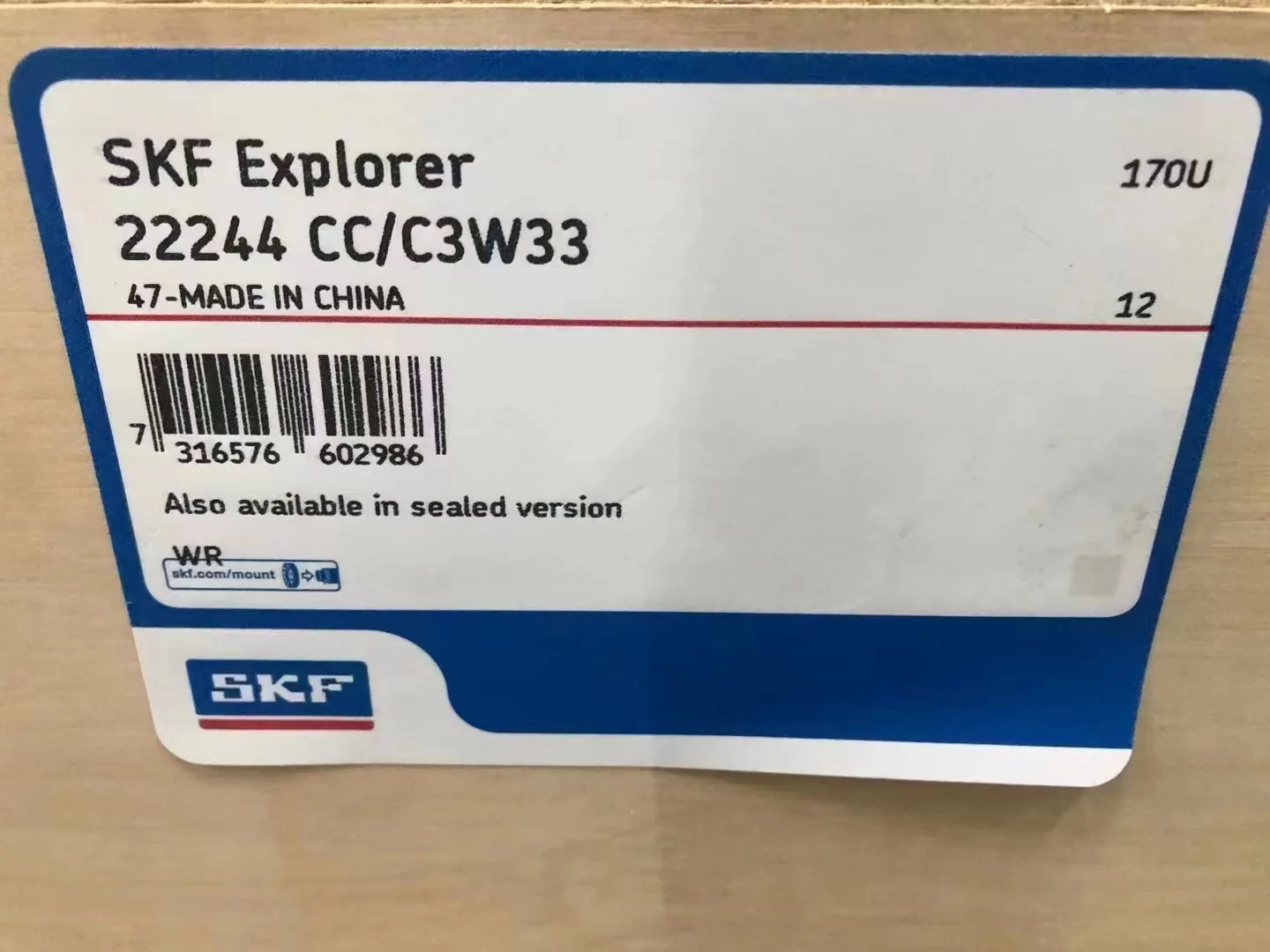 SKF Best Price Spherical Roller Bearing 22244 For Mining And Construction Equipment