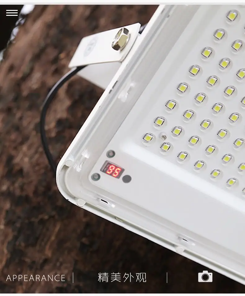 New 150w solar panel outdoor garden solar led flood light with remote control