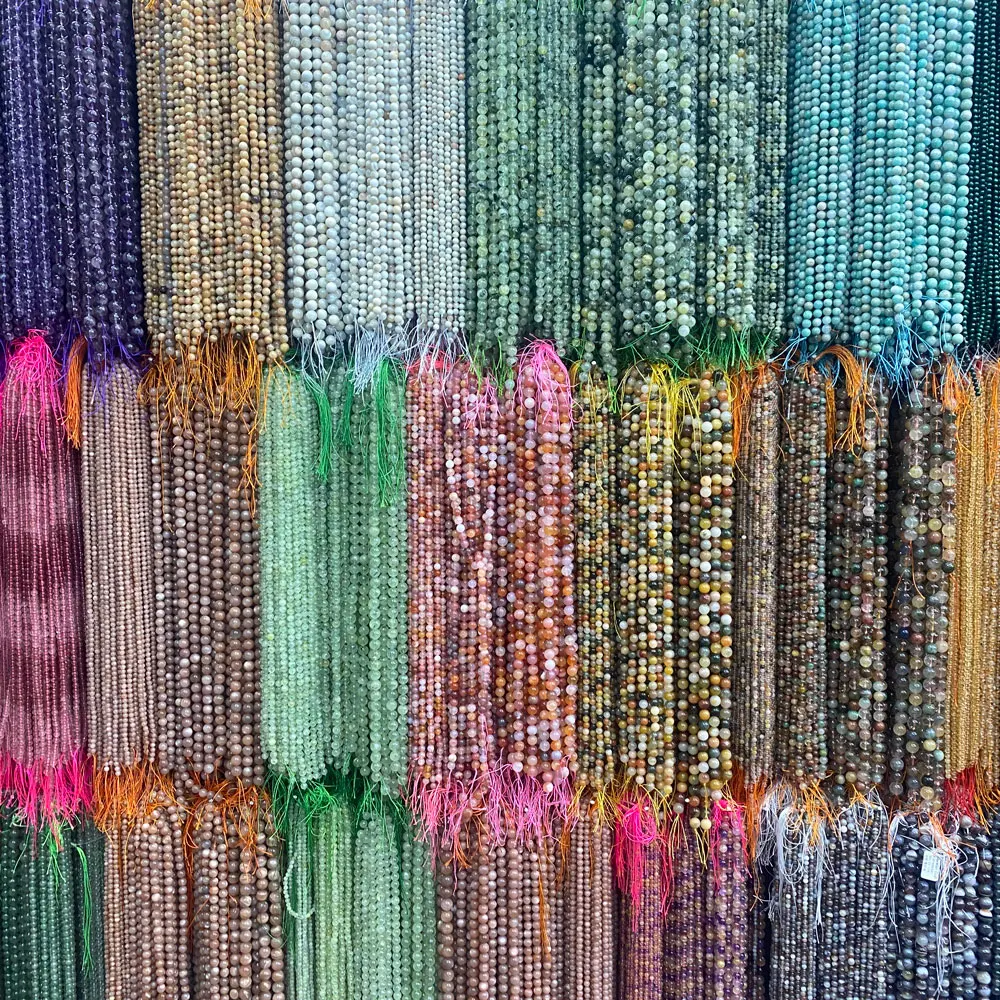 Factory Price Dull Polish Frosted Round Loose Gemstone Beads, Matte Natural Agate Stone Beads For Jewelry Making