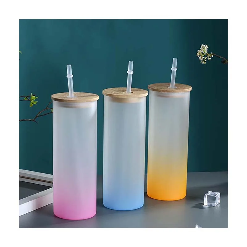 beer glass with lid and straw 16 oz Wholesale Most popular custom drink beer can glass with lid glass beer bottles