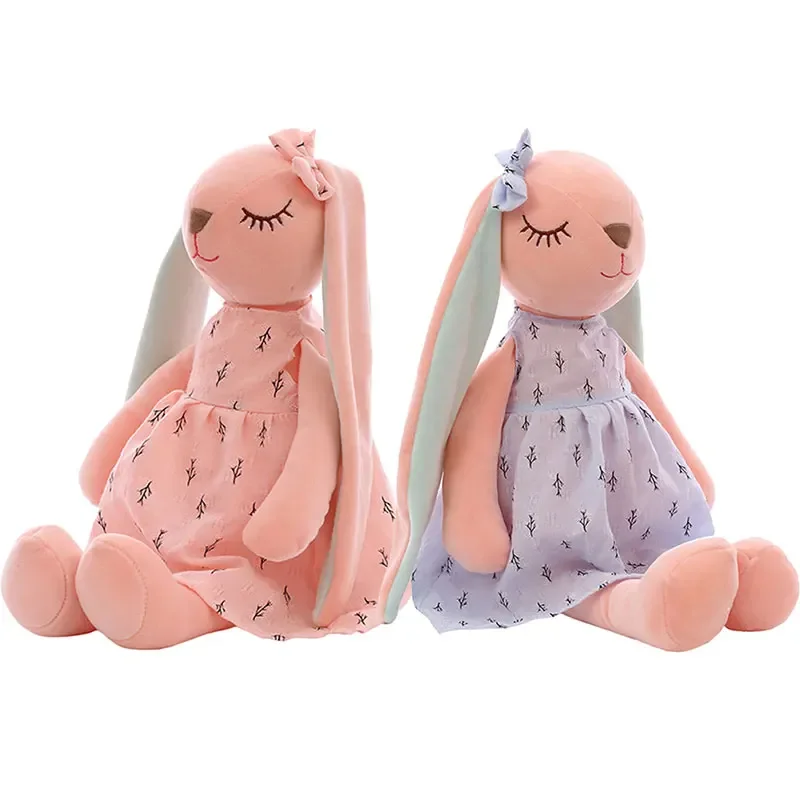 Cute Cartoon Long Ears Rabbit Doll Baby Soft Plush Toys For Children Rabbit Sleeping Mate Stuffed Plush Animal Toys Infants 35CM