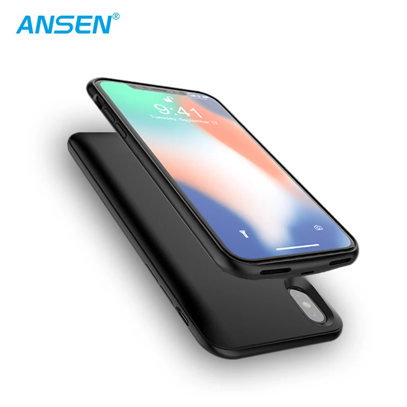 2020 Battery case for iphone xs Power case for iphone X 4000mAh charger power bank case black