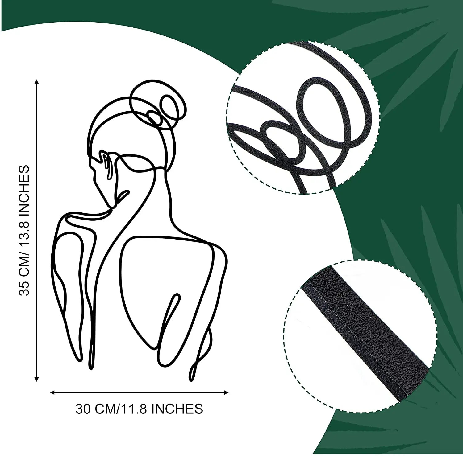 Nordic Wall Art Female Body Wall Decor Metal Woman Shape Decor Minimalist Wall Art