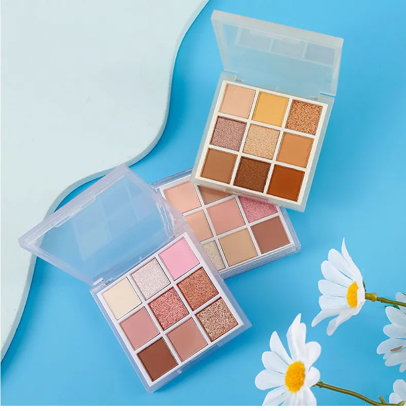 2022 New Style Cosmetics 9 Colors Pigmented Eye Shadow Professional Makeup Color Shimmer Matte Palette Eyeshadow