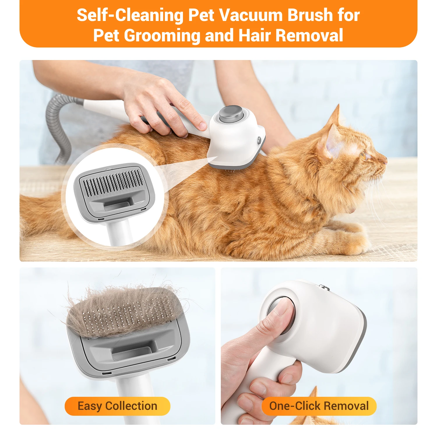 Newest Pets Grooming Cleaning Trimmer Dog Cat Kit Brush Hair Deshedding Tool Pet Grooming Vacuum