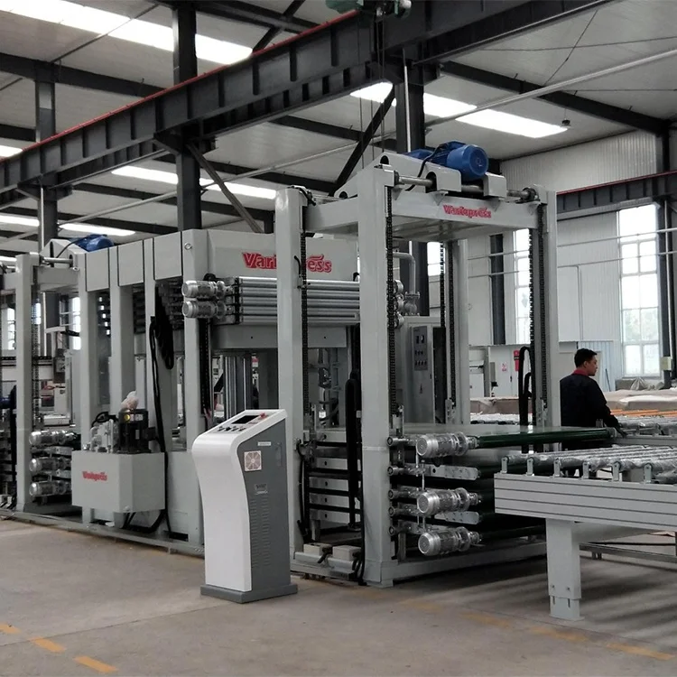 wooden door hot press production line