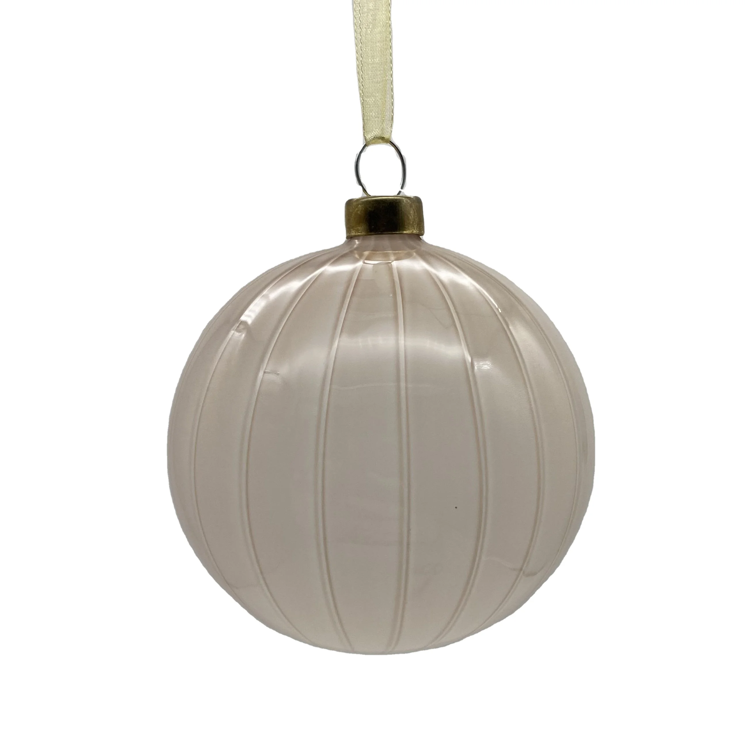 New Product Different Shaped Handmade Christmas Tree Decor Hanging Ornaments Red Glass Ball Crafts