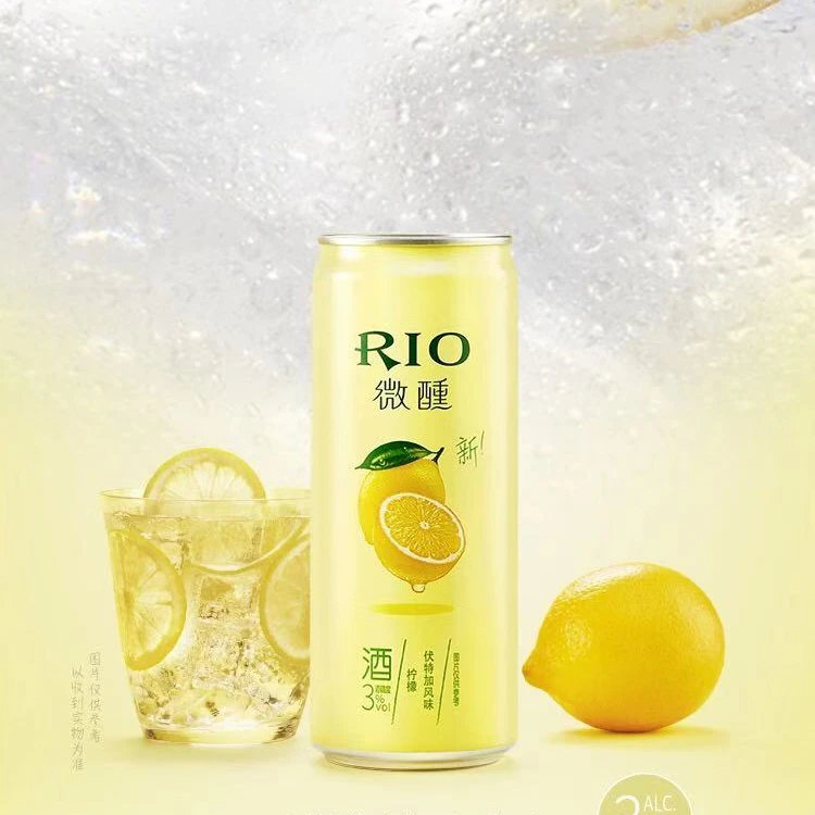 
 Предварительно смешанный коктейль Rio слегка пьяный 330 мл * 10 банок с низким содержанием алкоголя Фруктовое вино слегка пьяный для девушек иностранное вино  