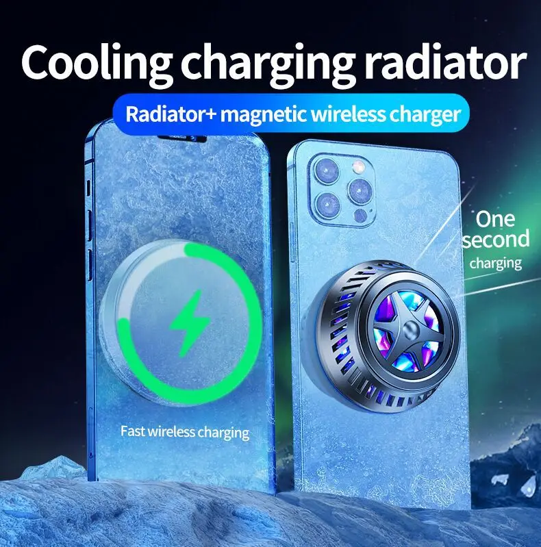 Dropshipping Semiconductor refrigeration 15W Magnetic wireless charger  wireless charger for iPhone12/13