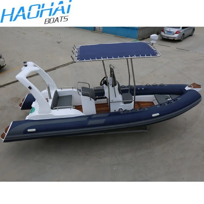 19ft 5.8m Deep Tube Inflatable Hypalon Speed Rib Boats PVC Material with Outboard Motor Fishing Drifting Family Power Boating