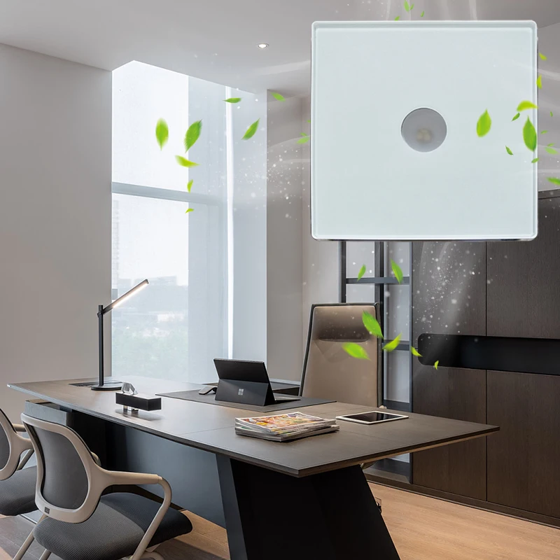 best bathroom exhaust fan with humidity sensor and light tempered glass decorative panel luxurious quiet extractor fan